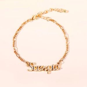 Zodiac Golden Link Bracelet SCORPIO